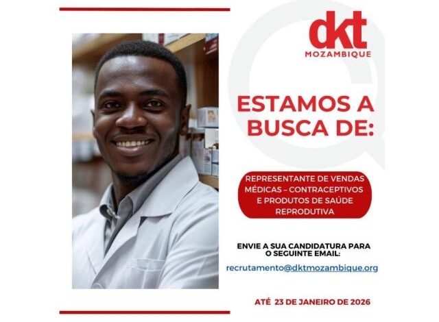 Vaga – representante de vendas médicas – contraceptivos e produtos