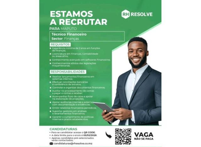 Vaga – técnico financeiro mais vagas