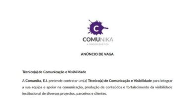 Vaga – técnico(a) de comunicação e visibilidade