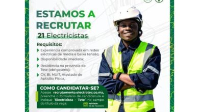 Vagas para (21) electricistas na electrotec