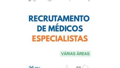 Vagas – médicos especialistas de diversas áreas