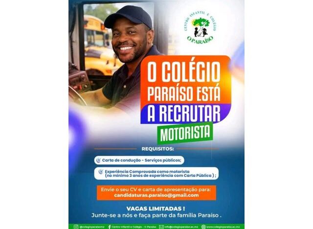 Vaga para motorista mais vagas