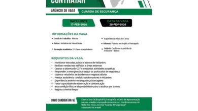 Vaga – guarda de seguranÇa