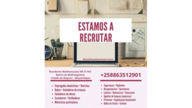 Vagas para empregadas, babÁs, motoristas e mais – maputo