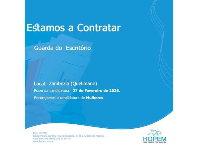 Vaga para guarda de escritorio com 7* classe