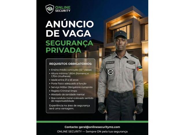 Vaga para segurança privada mais vagas