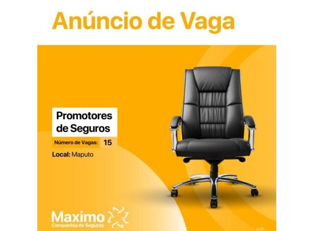 Vagas para (15) promotores de seguros com 12ª classe