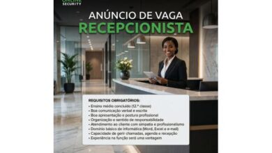 Vagas para recepcionista mais vagas