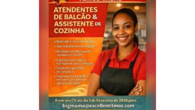 Vagas para vagas atendentes de balcão & assistente de
