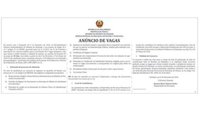 Vagas – (6) docentes n2