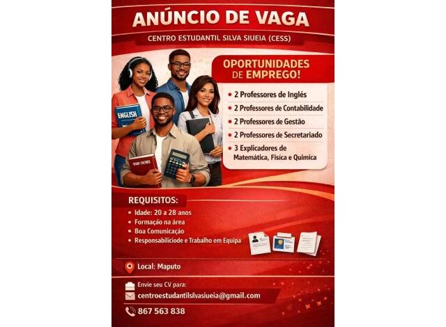 O centro estudantil silva siueia abriu (11) vagas de emprego