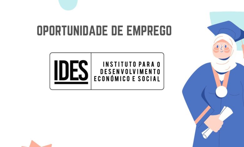 O ides abre inscrições para o preenchimento de 8 vagas