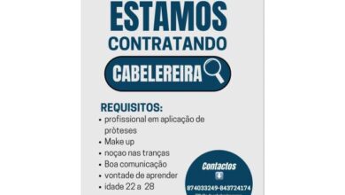 Vaga para cabeleireira mais vagas