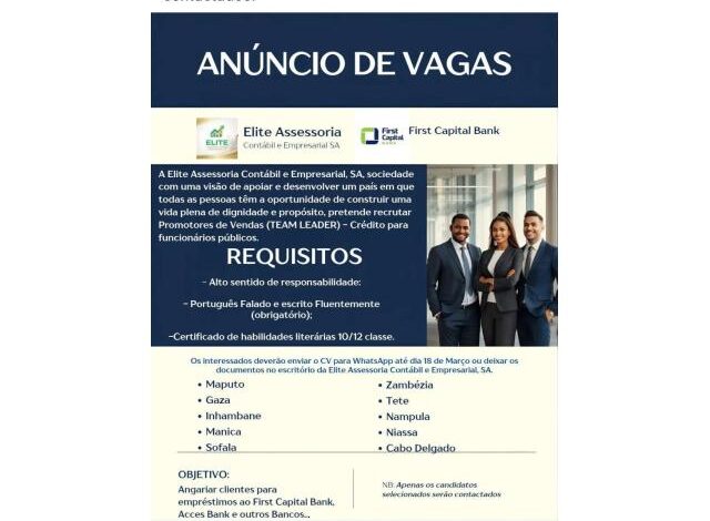 Vagas para promotores mais vagas