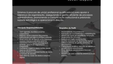 Vaga para assistente administrativo aerialworks