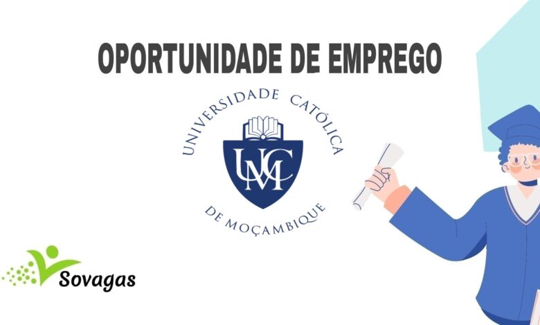 A ucm abre (04) vagas de emprego em diversas áreas