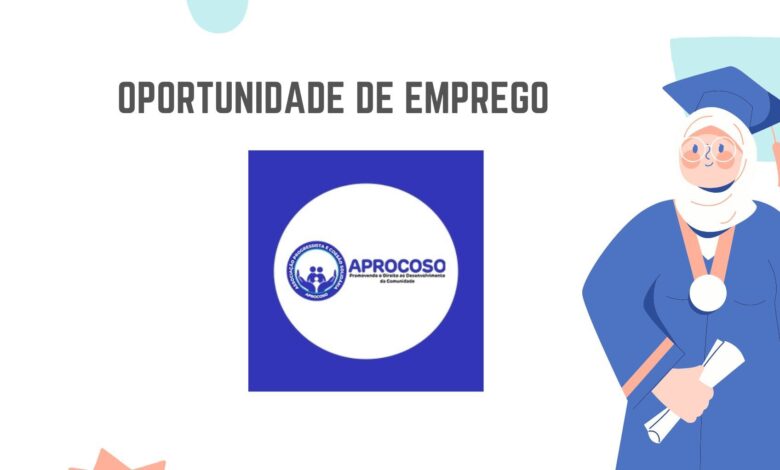A ong aprocoso abre (30) vagas de emprego em diversas