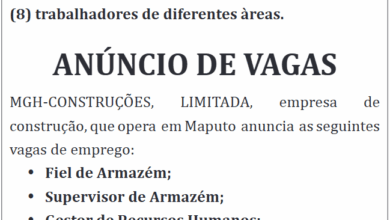 A mgh construÇÕes, limitada está a recurtar oito (8) trabalhadores